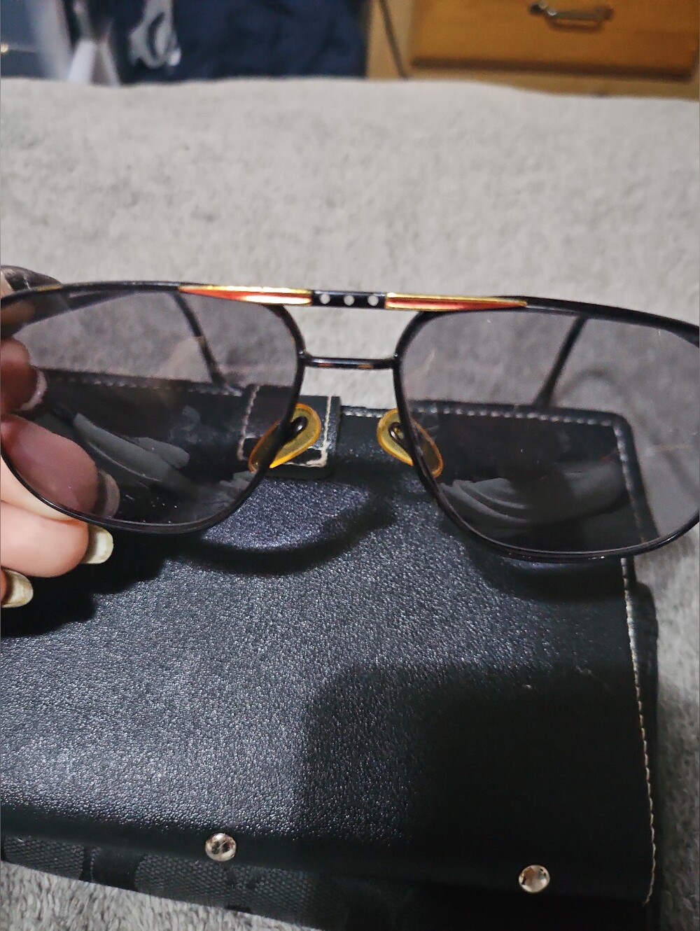 Christian Rothschild Cr22 Coal 90 aviators.  Very Old Collectors Perscription!